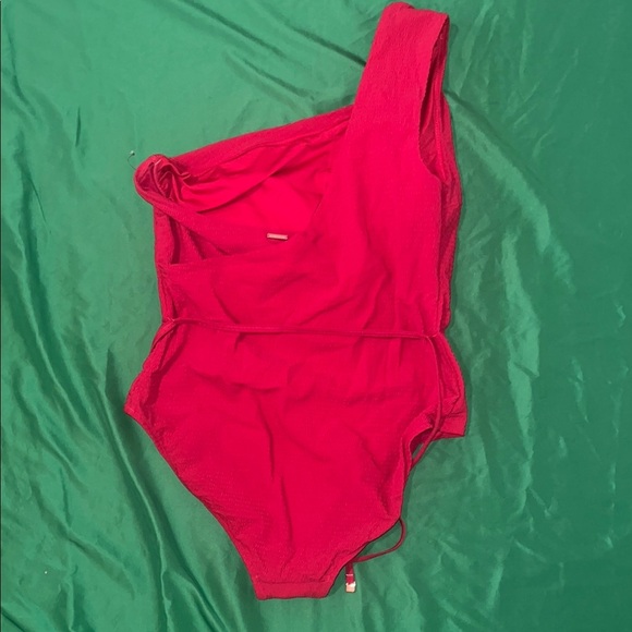 NWOT Sea Level Red One-Shoulder Swimsuit size 12 - Picture 2 of 7